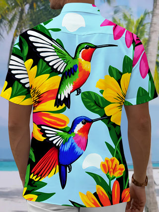 men's aloha shirt back view