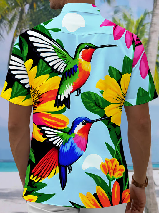 men's aloha shirt back view