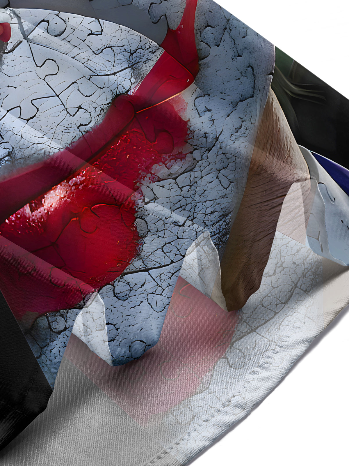 Funny Puzzle Joker Halloween Men's Pocket Short Sleeve Shirts