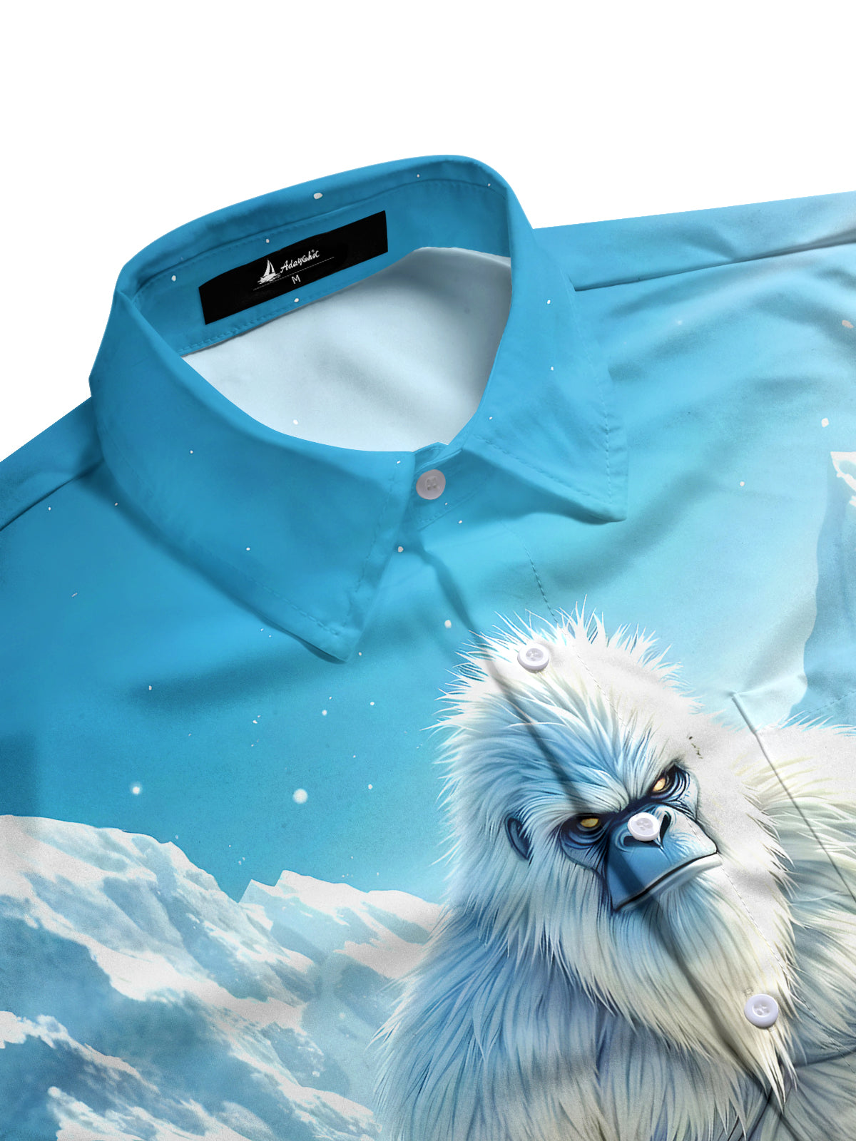 Winter Orangutan Men's Pocket Long Sleeve Shirts