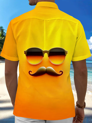 men's holiday shirt back view