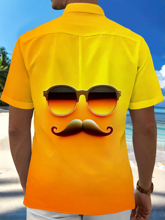 men's holiday shirt back view