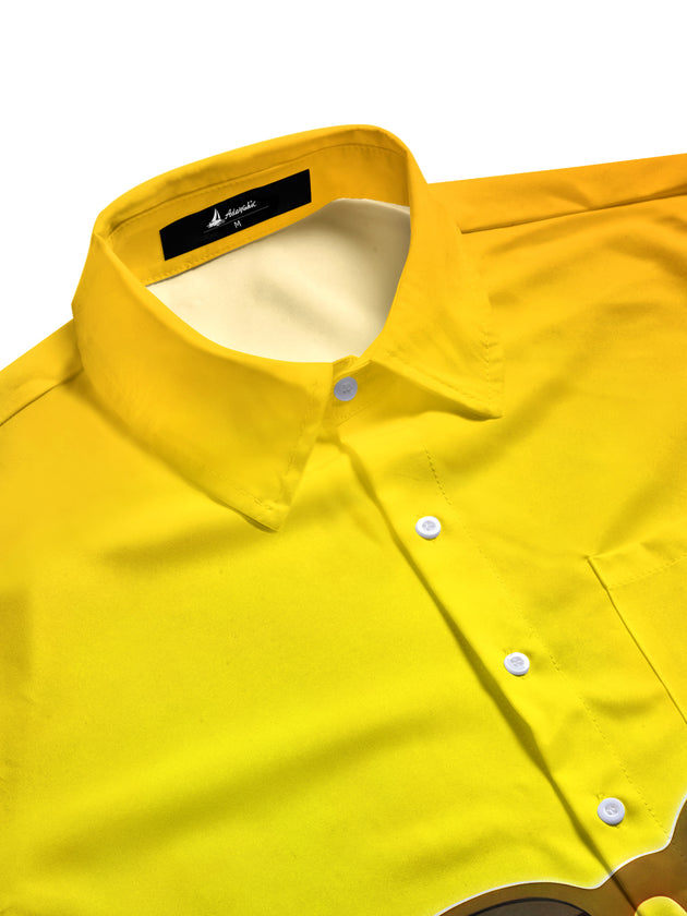 men's festive shirt side view