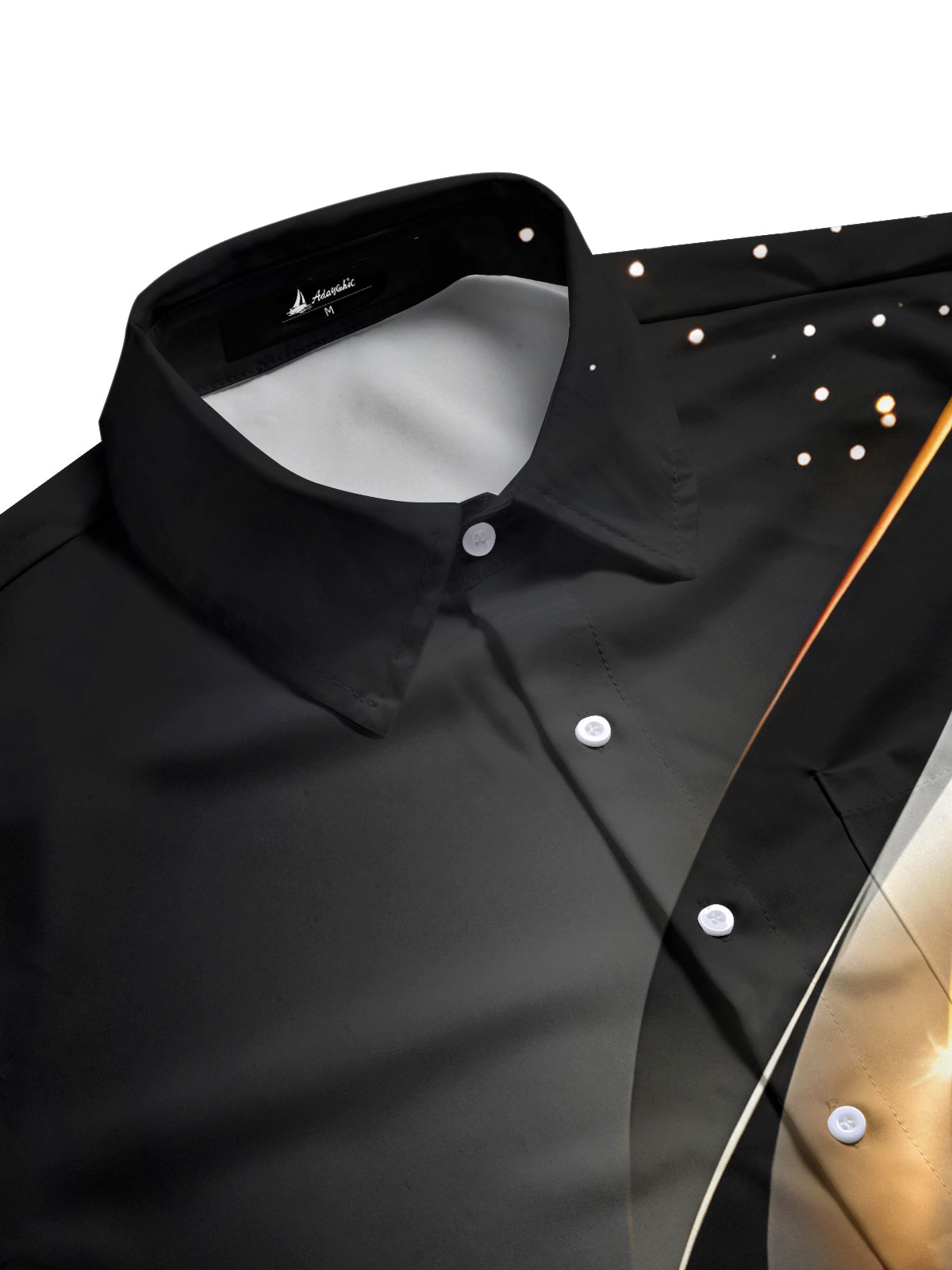 Abstract Men's Pocket Long Sleeve Shirts