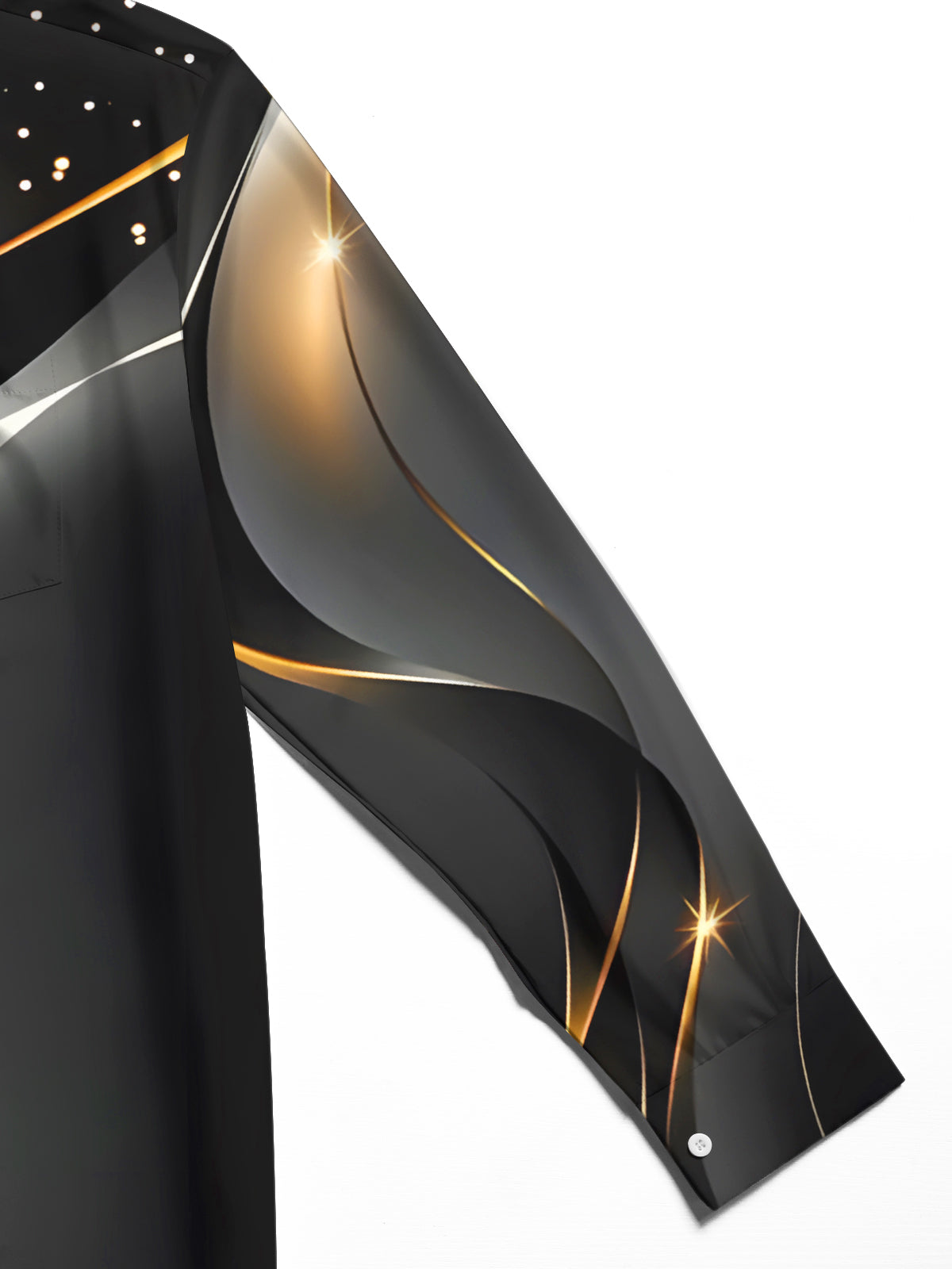 Abstract Men's Pocket Long Sleeve Shirts