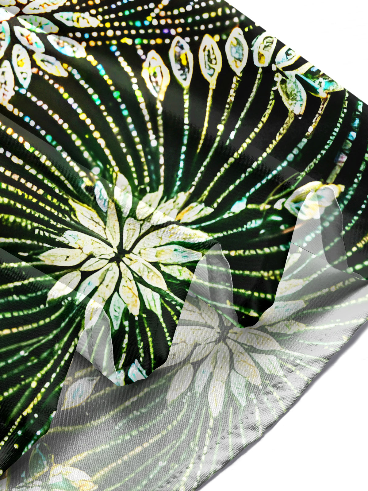 Sparkling Floral Men's Pocket Long Sleeve Shirts