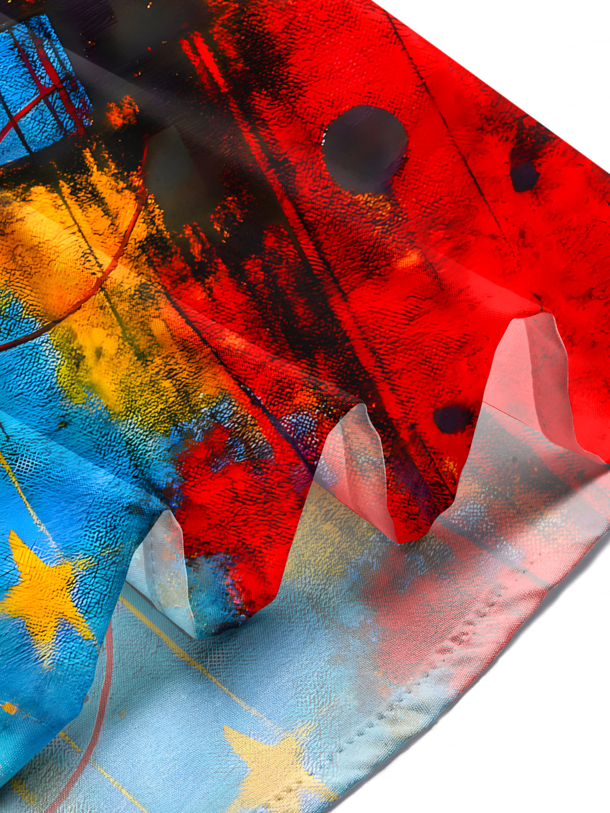 Tie Dye Men's Pocket Long Sleeve Shirts