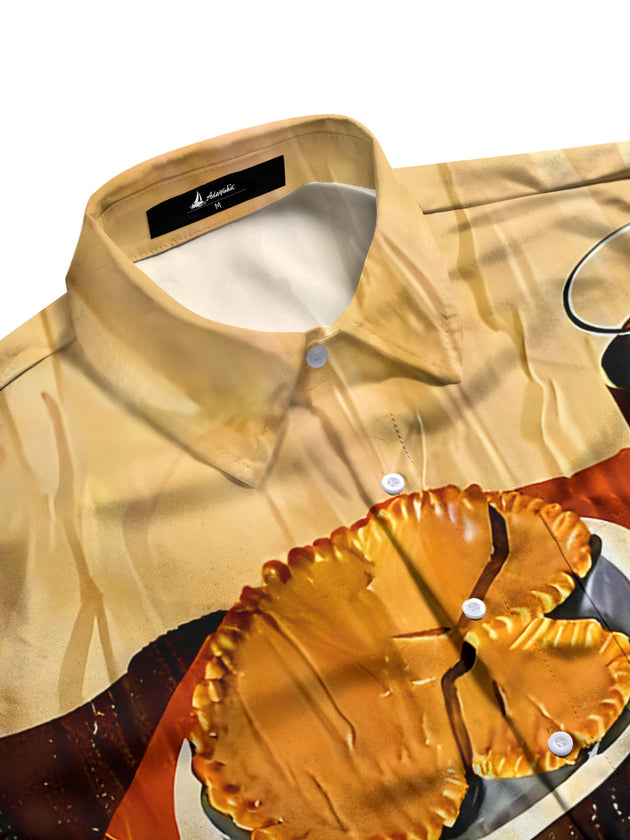 men's festive shirt side view
