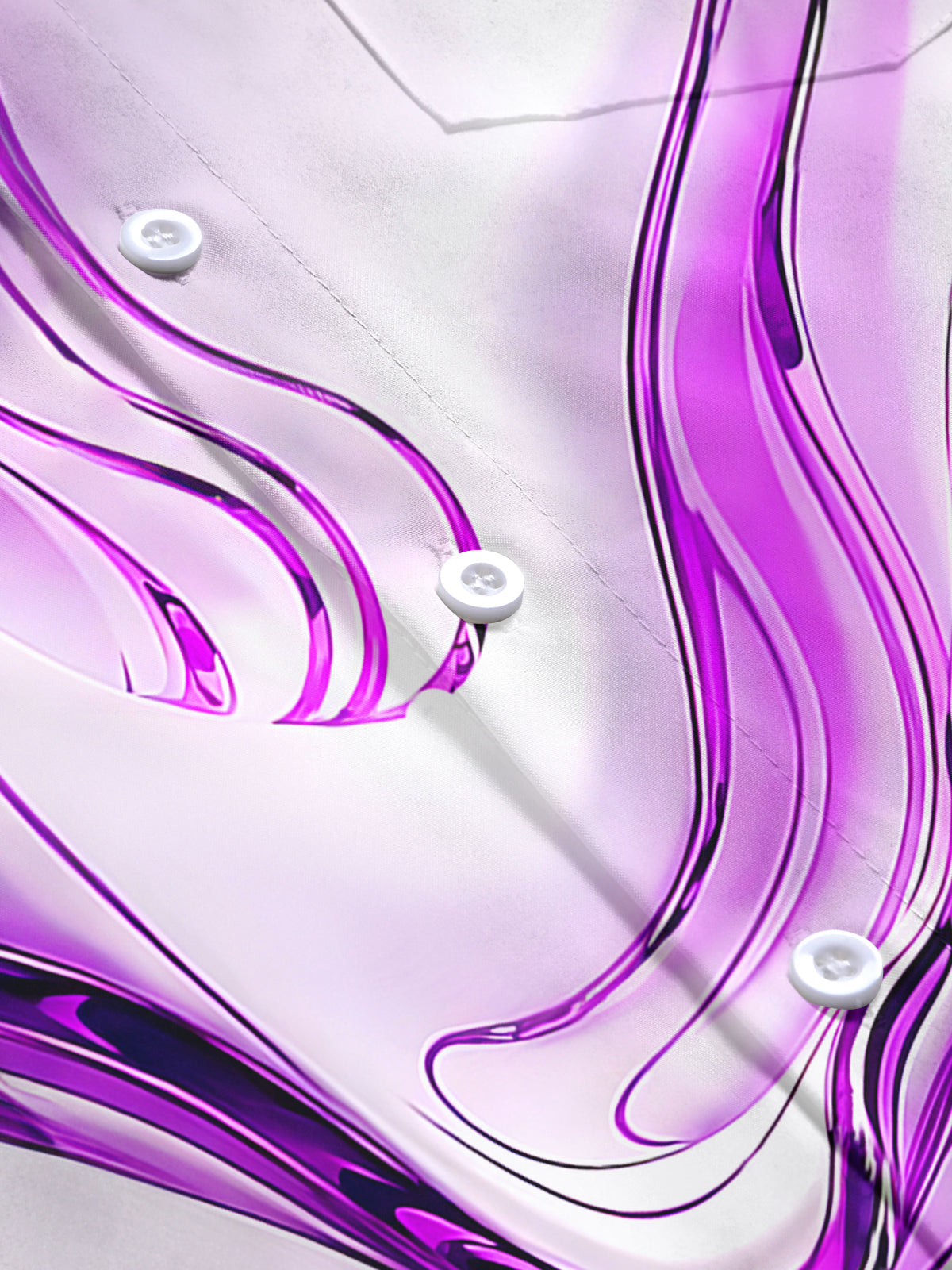 Abstract Men's Pocket Long Sleeve Shirts