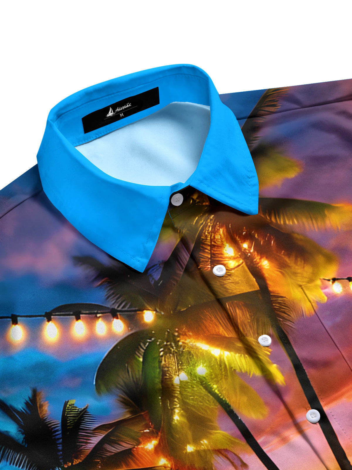 Christmas Coconut Tree Men's Pocket Short Sleeve Shirts