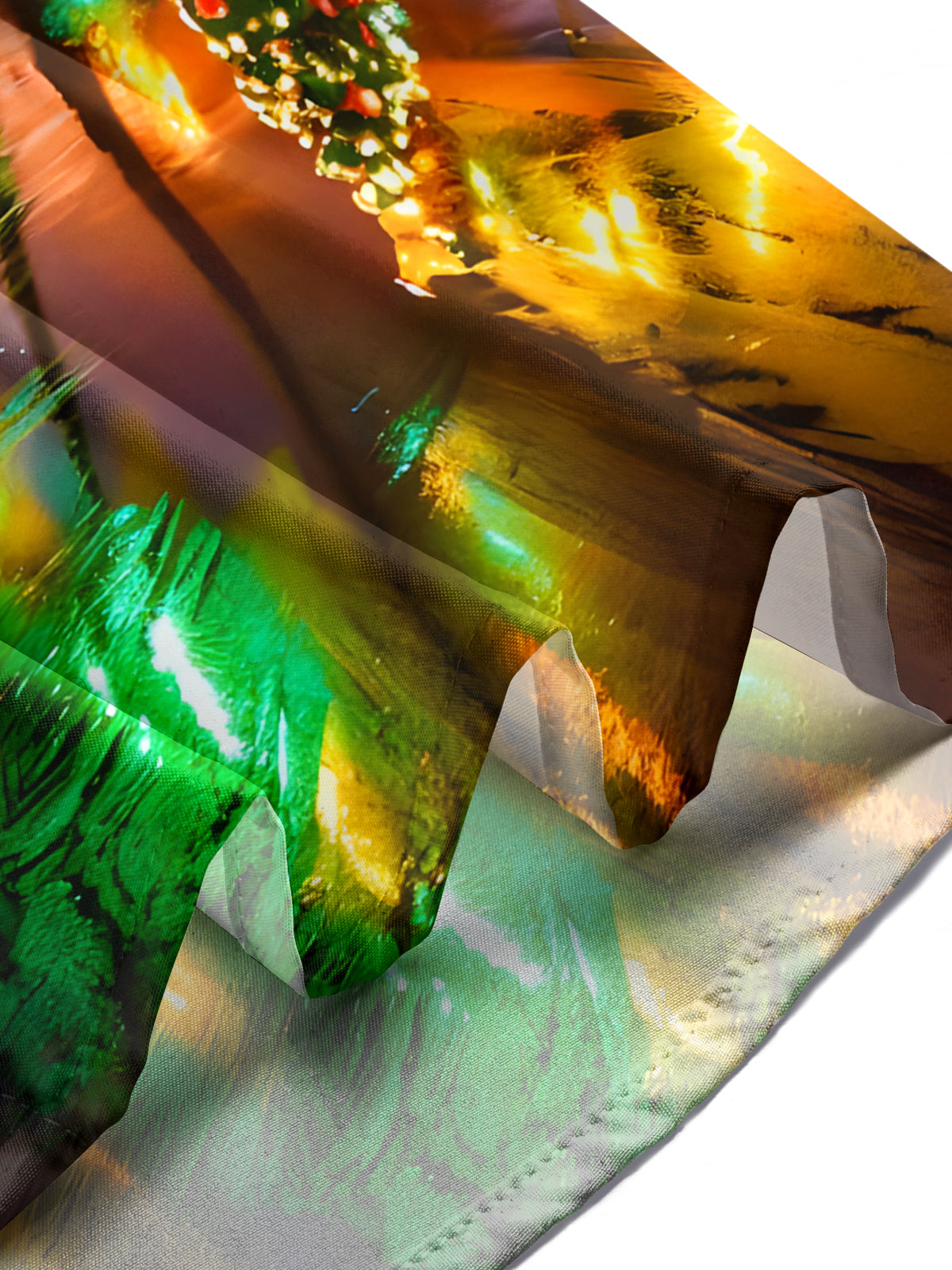 Christmas Coconut Tree Men's Pocket Short Sleeve Shirts