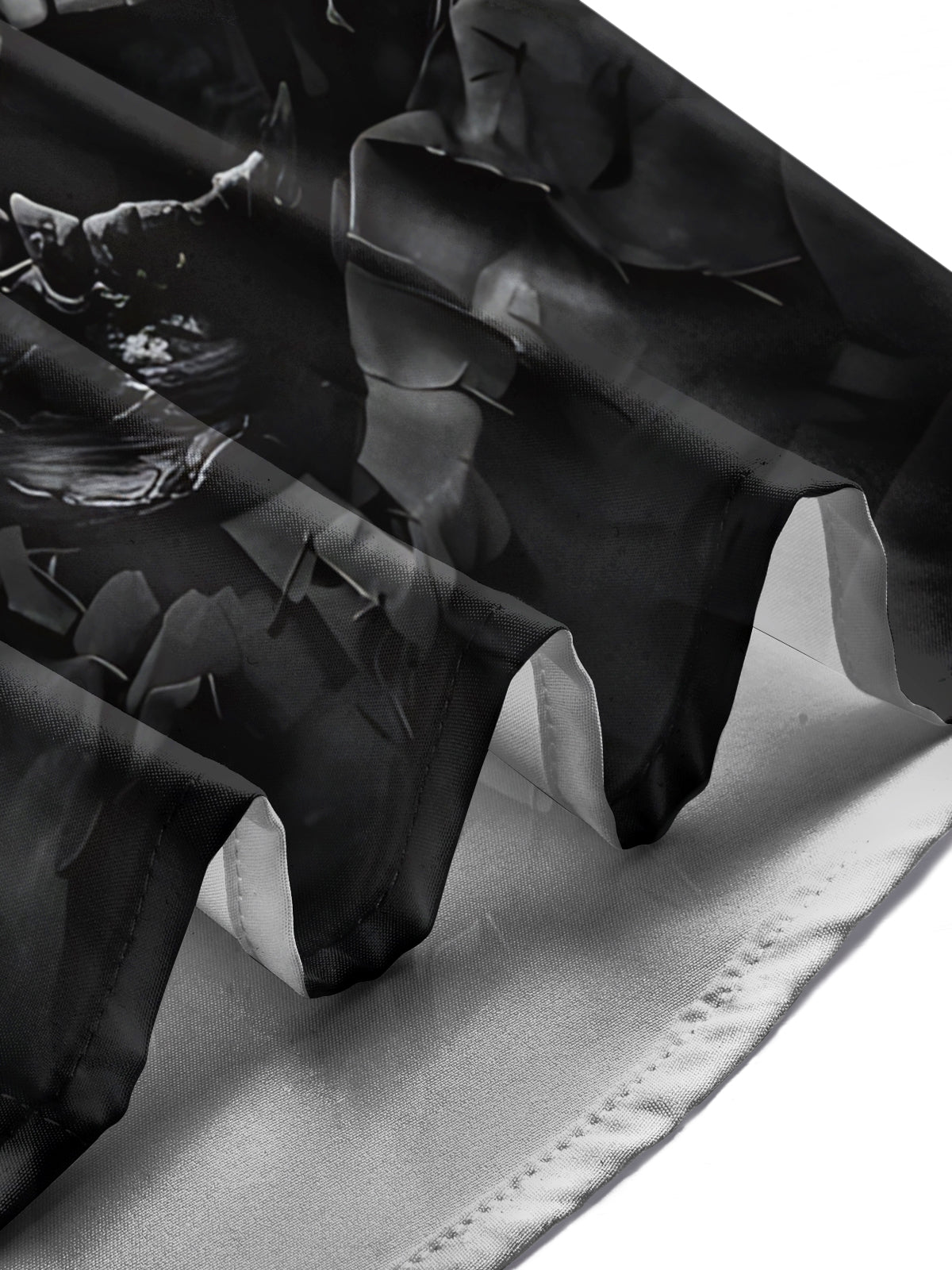 Skull Print Men's Pocket Short Sleeve Shirts