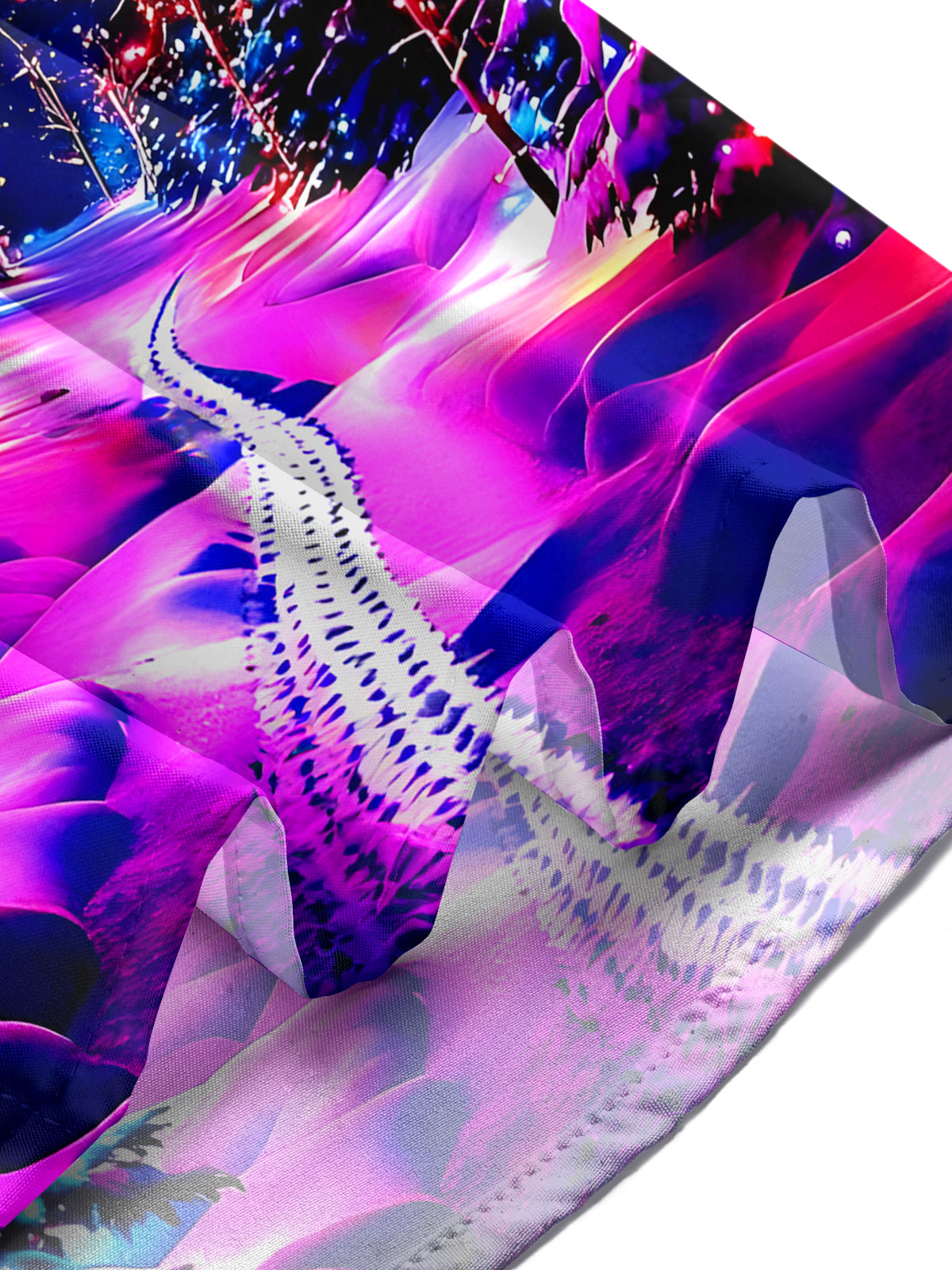 Winter Christmas Tree Men's Pocket Long Sleeve Shirts