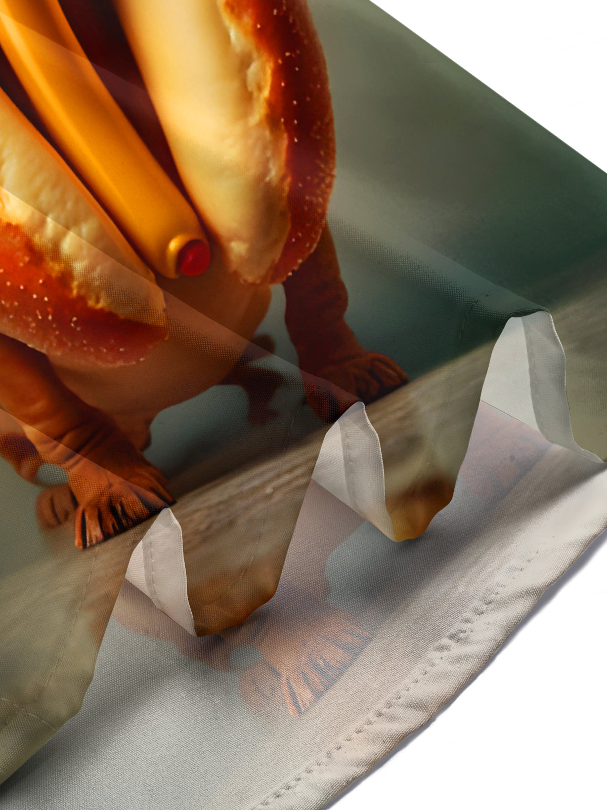 Funny Hot Dog Sandwich Puppy Men's Pocket Short Sleeve Shirts