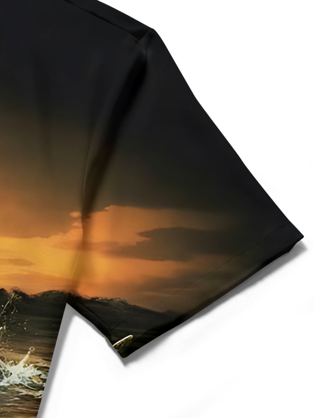 Shark Print Men's Pocket Short Sleeve Shirts