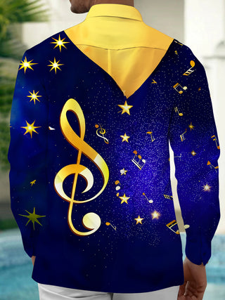 men's band shirt back view