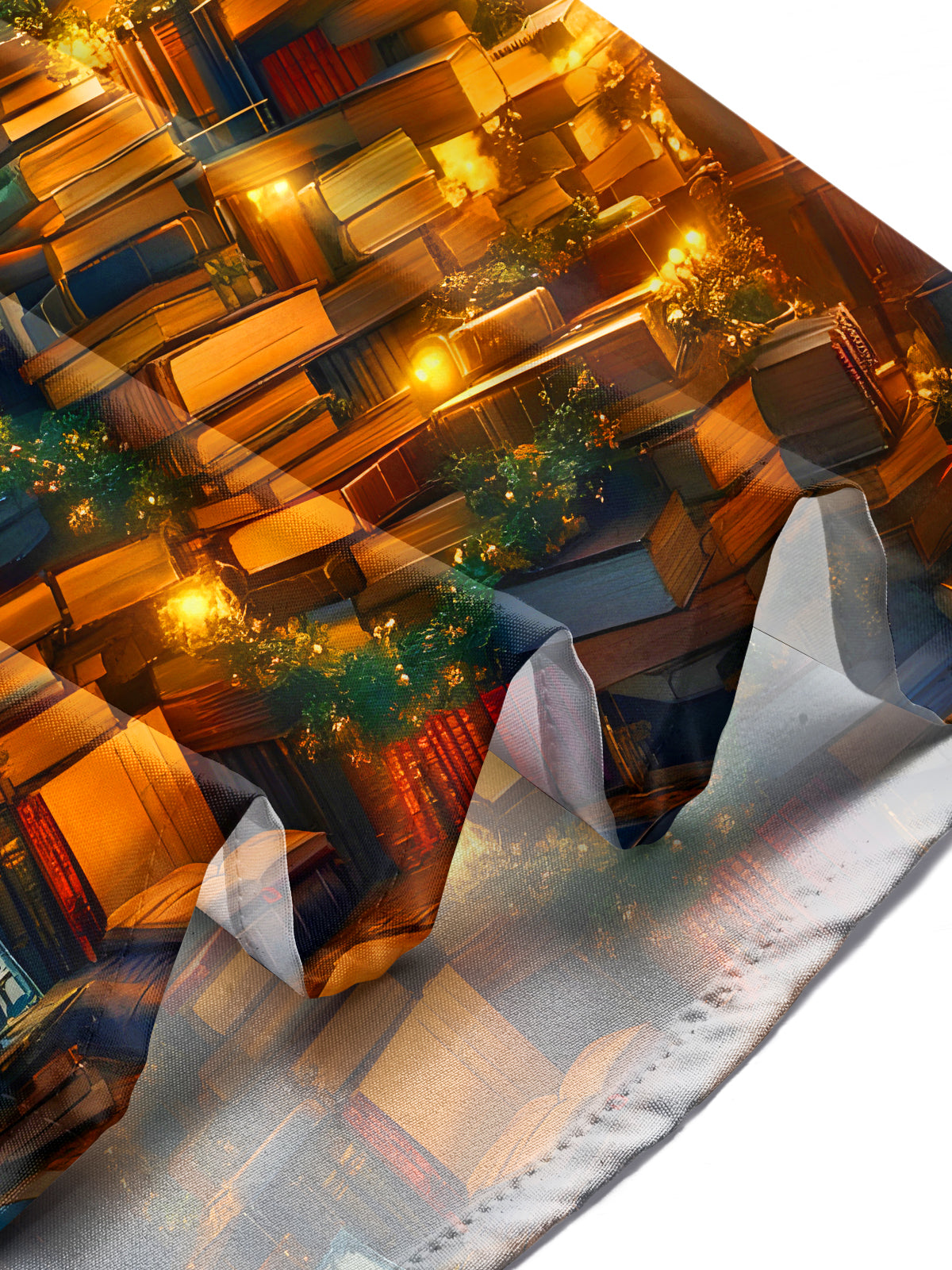 Book Christmas Tree Xmas Men's Pocket Long Sleeve Shirts