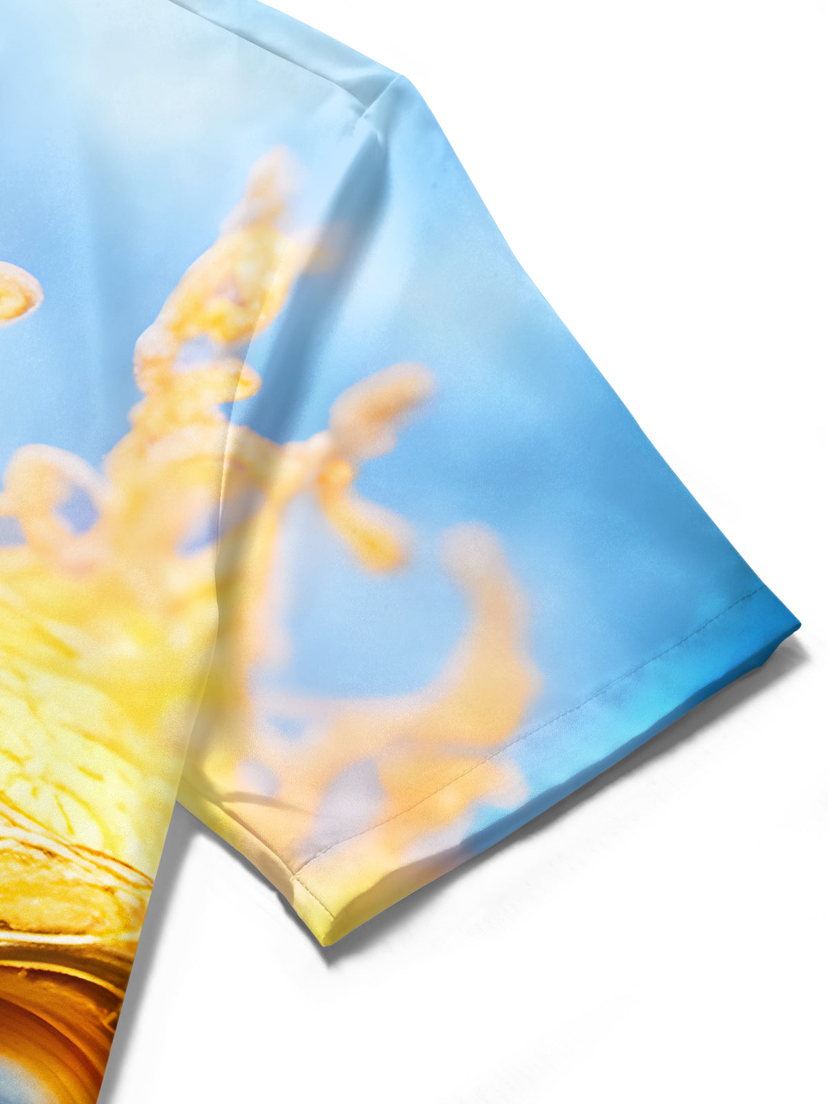 Funny Horror Flame Art Relief Halloween Men's Pocket Short Sleeve Shirts