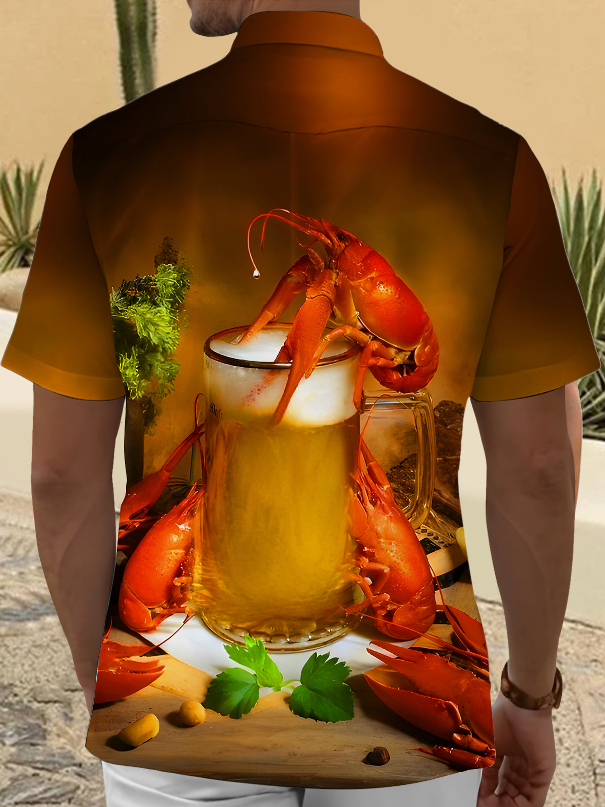Crayfish Beer Festival Men's Pocket Short Sleeve Shirts