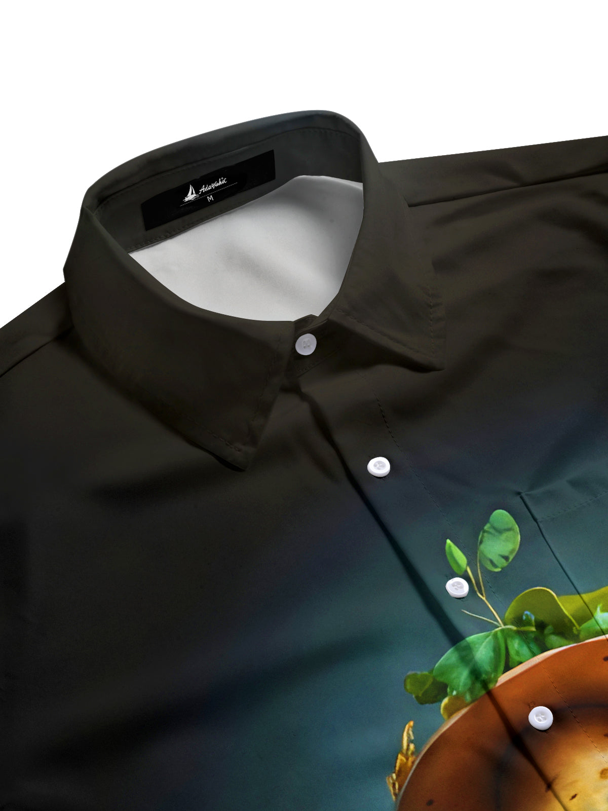 Funny Sprouting Potatoes Men's Pocket Short Sleeve Shirts