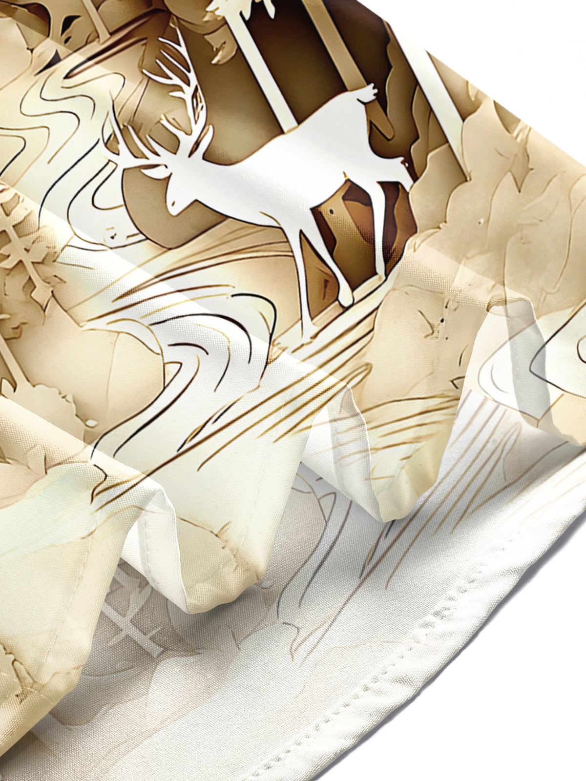 Relief Forest Deer Men's Pocket Short Sleeve Shirts