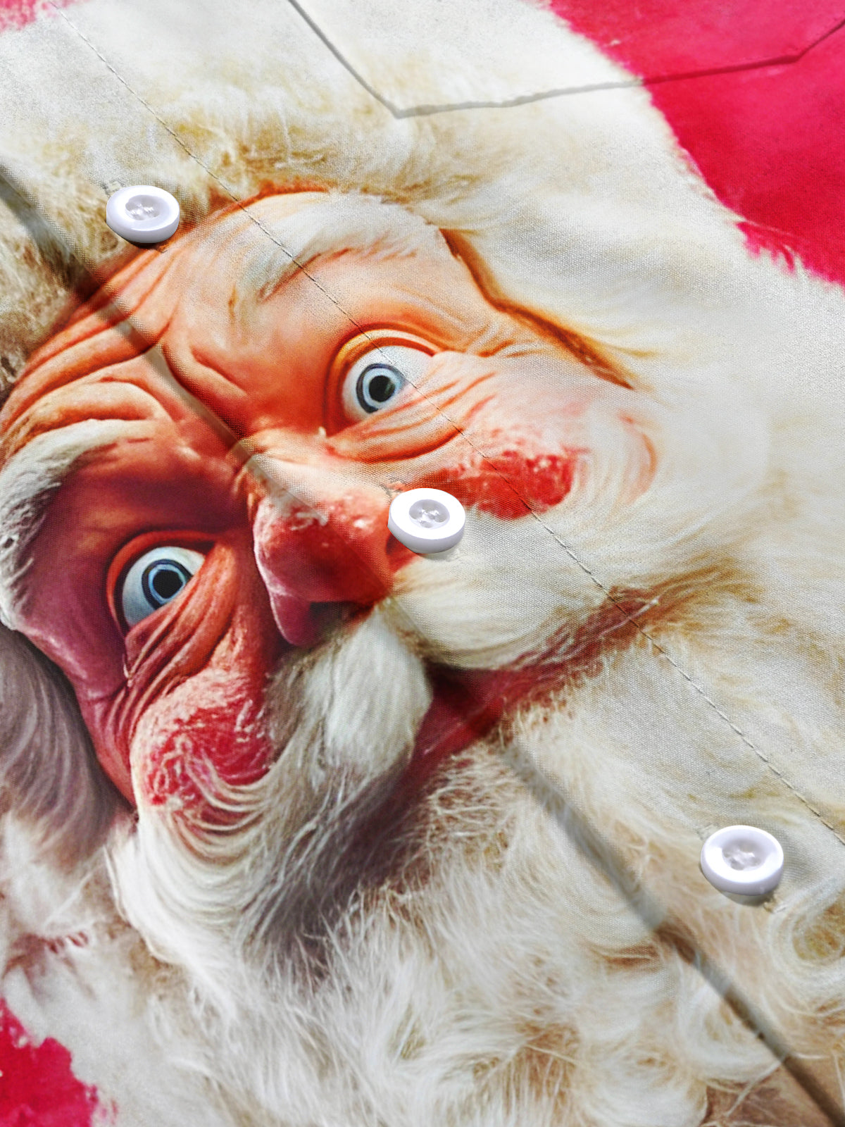 Funny Santa Claus Xmas Men's Pocket Short Sleeve Shirts