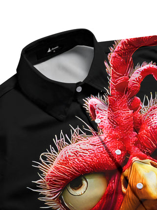 men's short sleeve shirt side view
