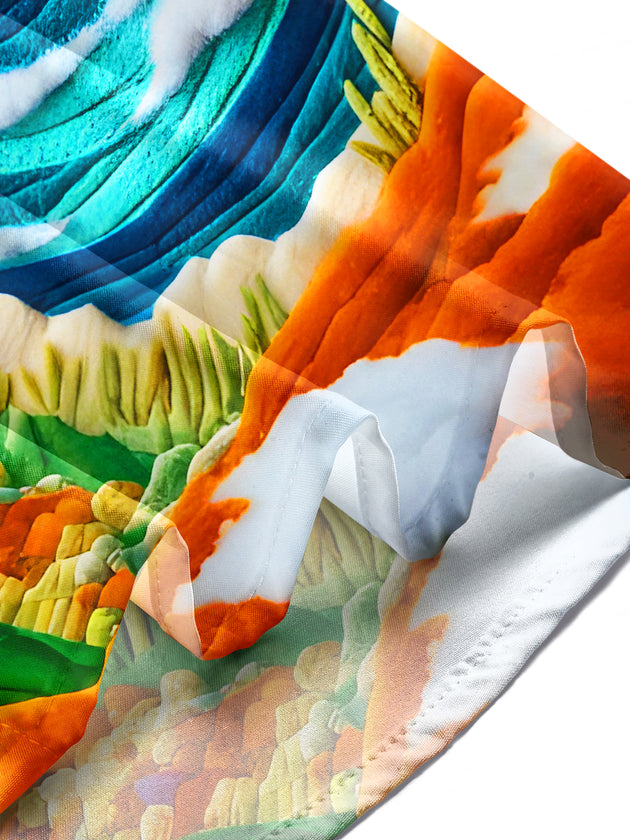 men's colorful vintage style shirt summer vacation
