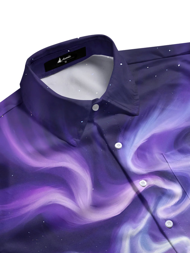 men's festive shirt side view