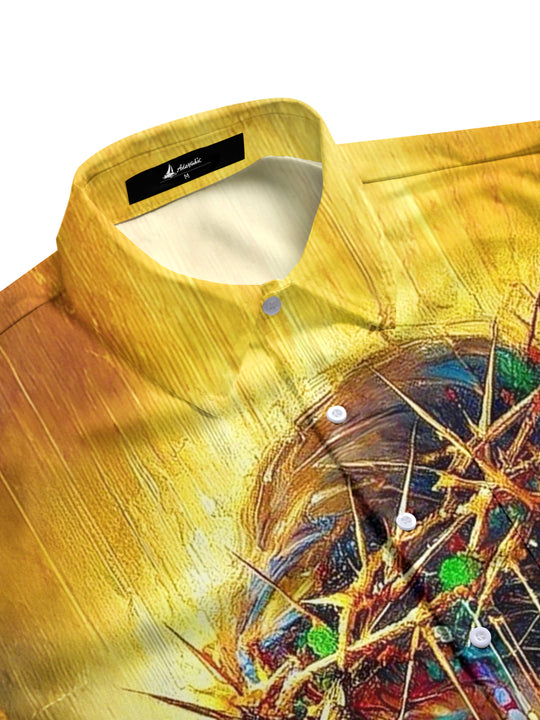 men's short sleeve shirt side view