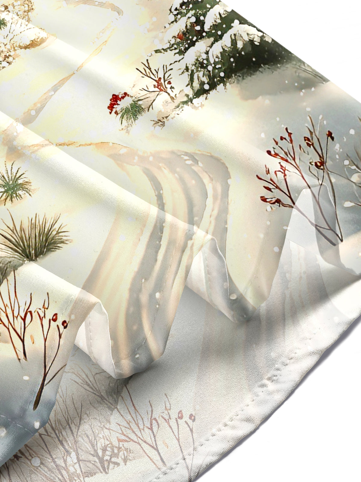 Winter Forest Men's Pocket Long Sleeve Shirts