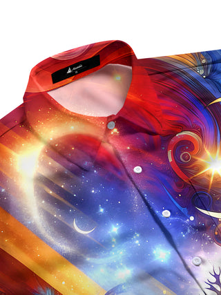 men's festive shirt side view