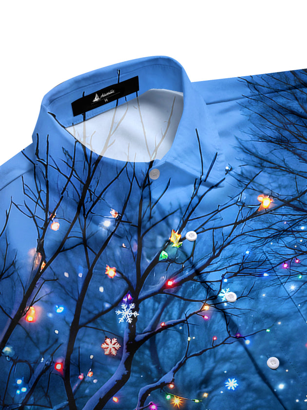 men's festive shirt side view