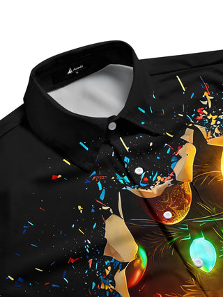 men's festive shirt side view