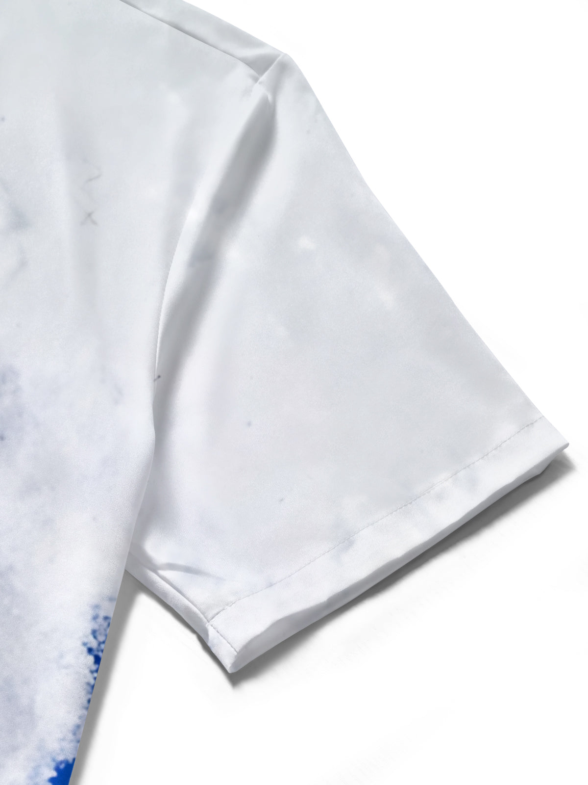 Snowman Print Men's Pocket Short Sleeve Shirts