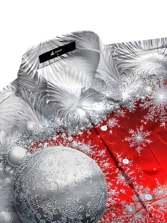 men's festive shirt side view