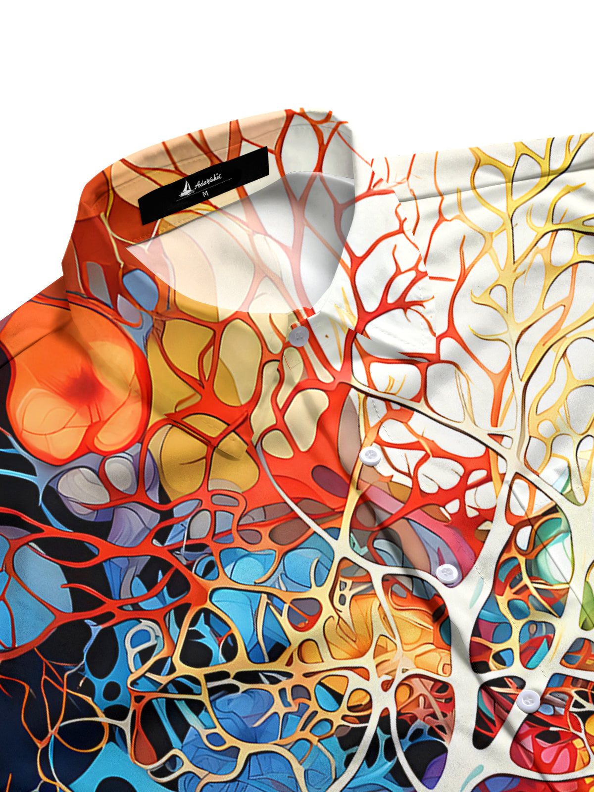 Abstract Men's Pocket Short Sleeve Shirts