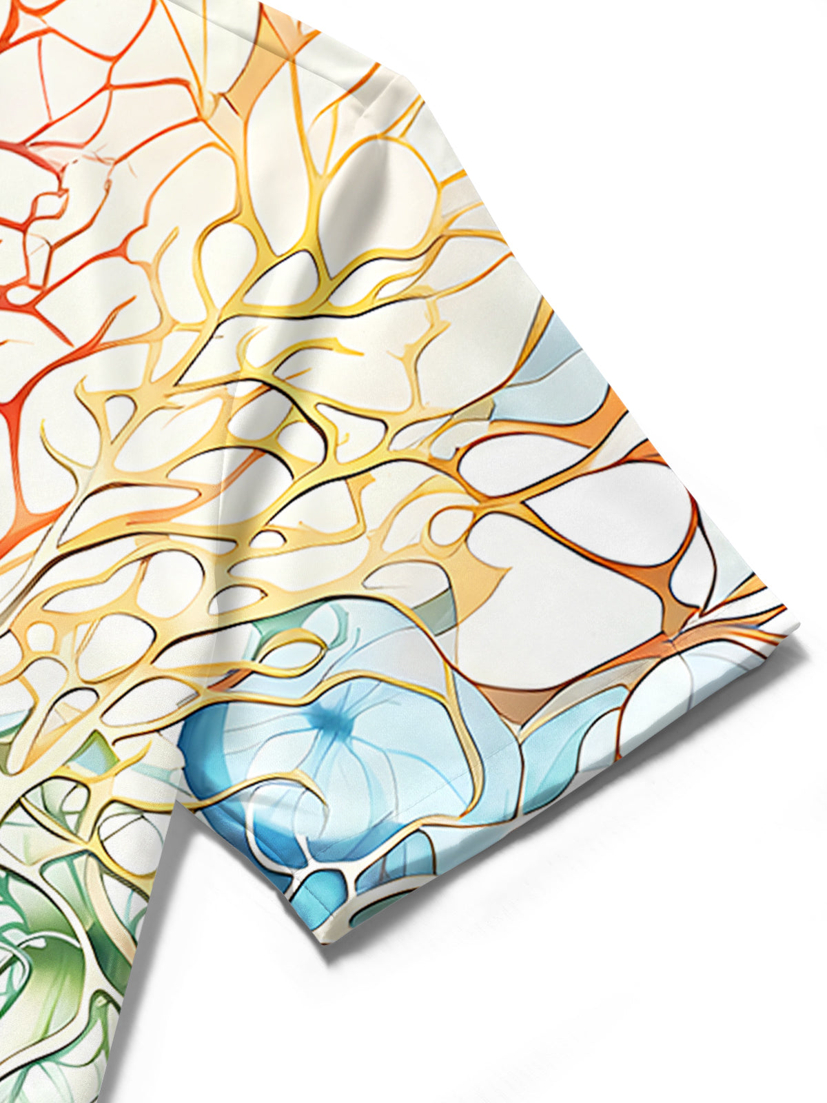 Abstract Men's Pocket Short Sleeve Shirts