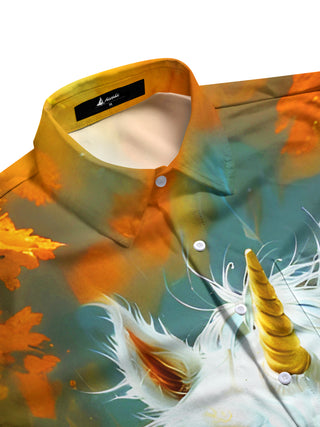 men's short sleeve shirt side view