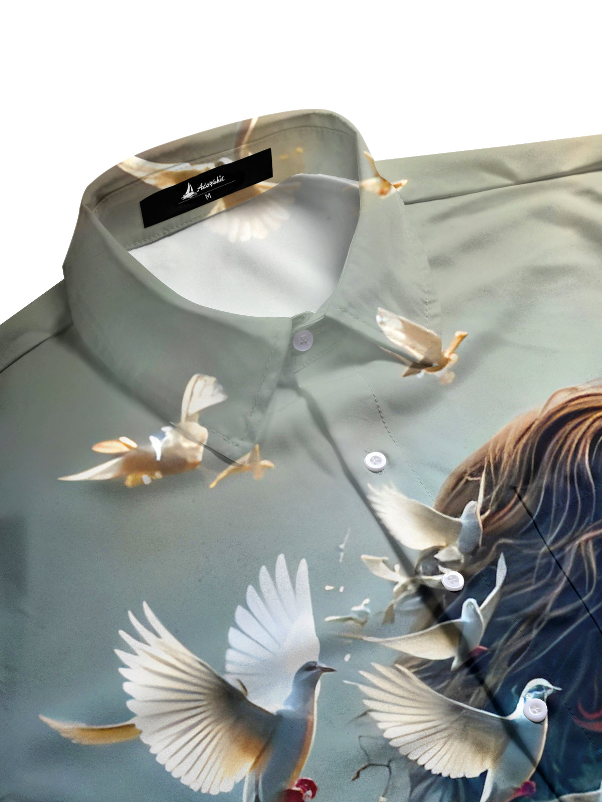 Jesus Religion Peace Dove Men's Pocket Short Sleeve Shirts