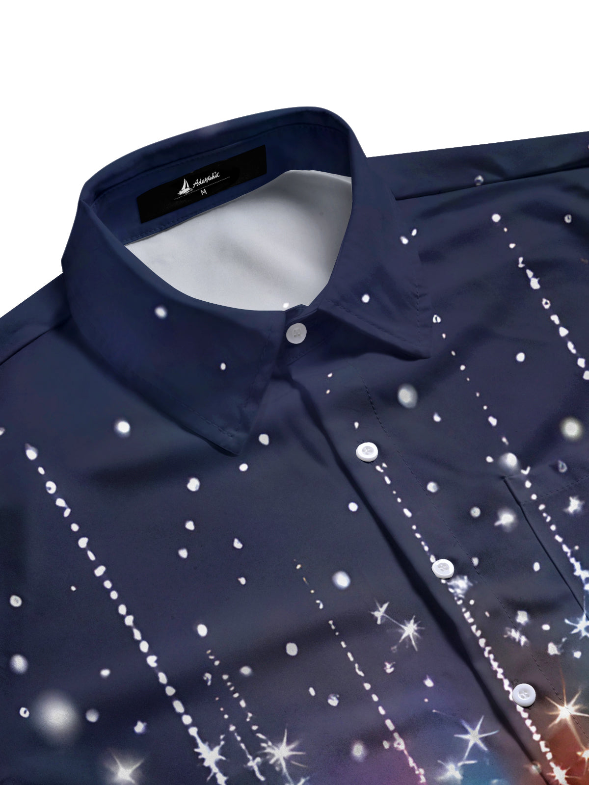 Christmas Ball Men's Pocket Long Sleeve Shirts