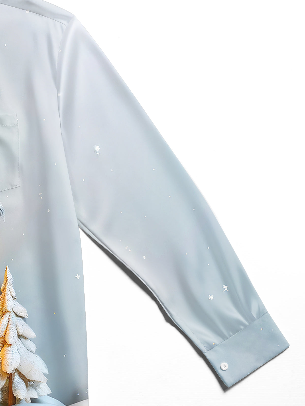 Coconut Tree Men's Pocket Long Sleeve Shirts