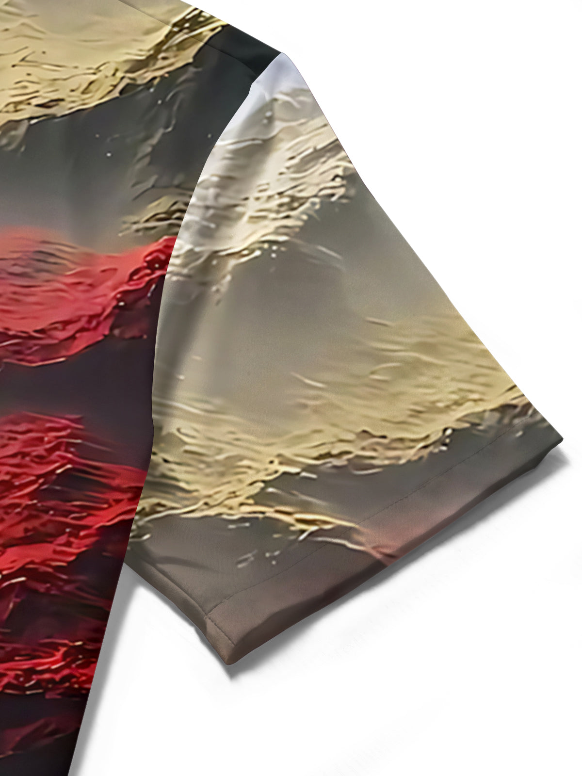 Mountain Print Men's Pocket Short Sleeve Shirts