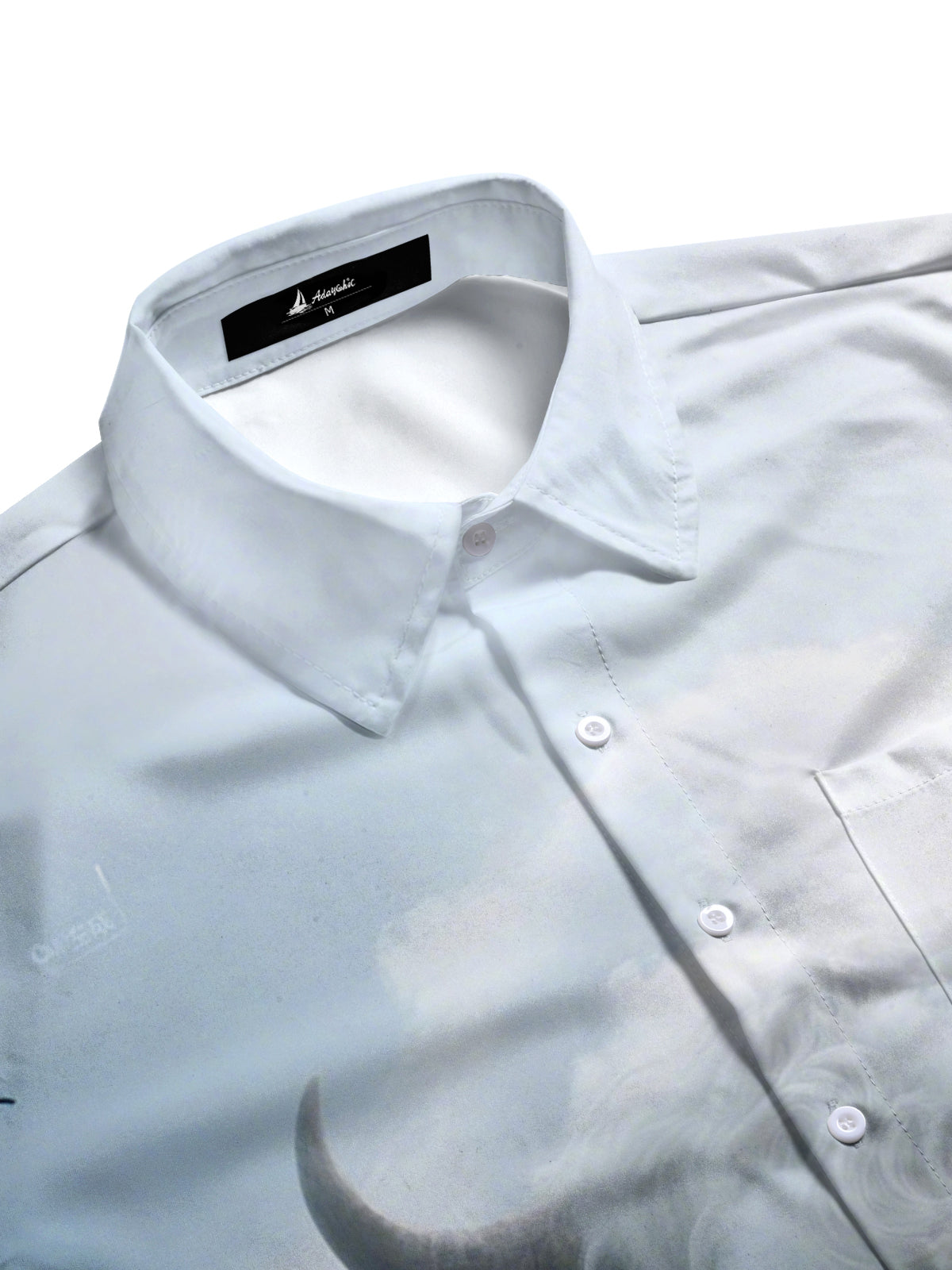 Cow Print Men's Pocket Short Sleeve Shirts