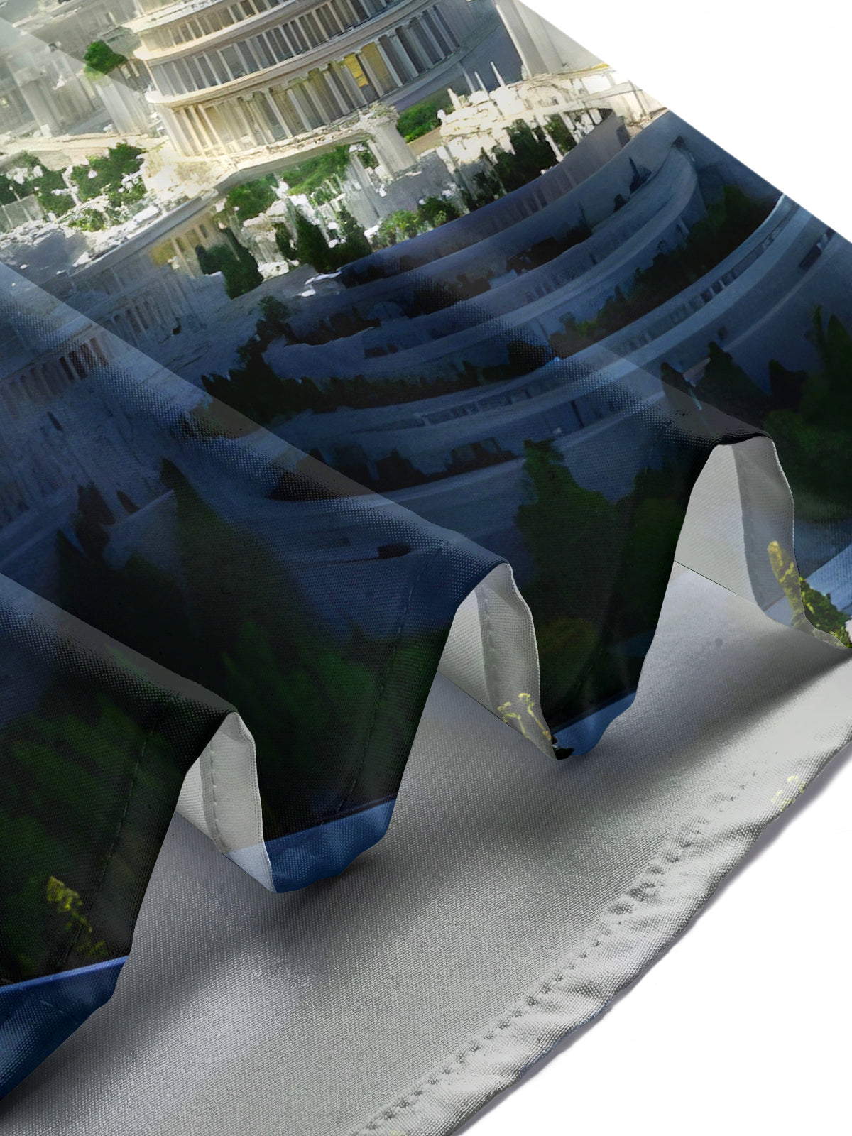 Winter Snow Scene Black Hole Men's Pocket Short Sleeve Shirts