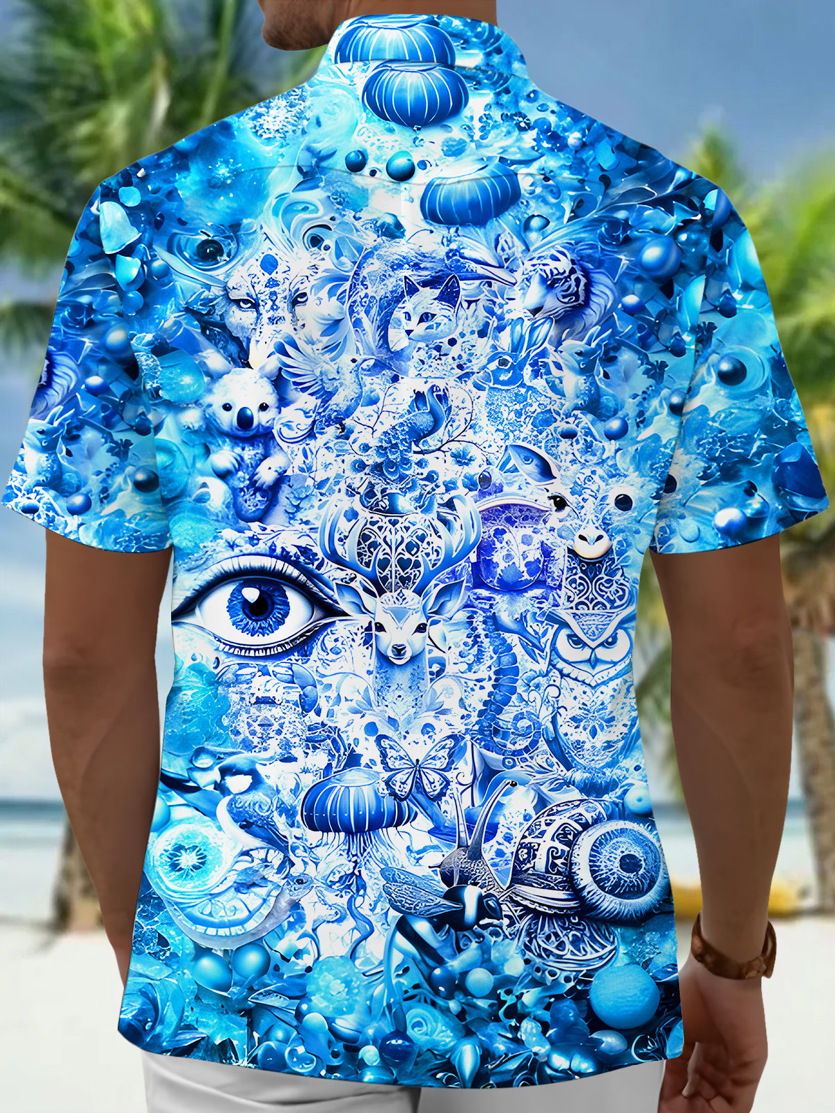 Animal Eye Men's Pocket Short Sleeve Shirts