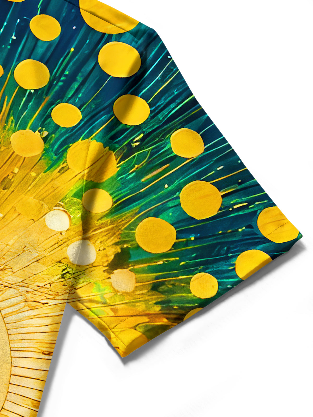 Art Gilded Peacock Men's Pocket Short Sleeve Shirts