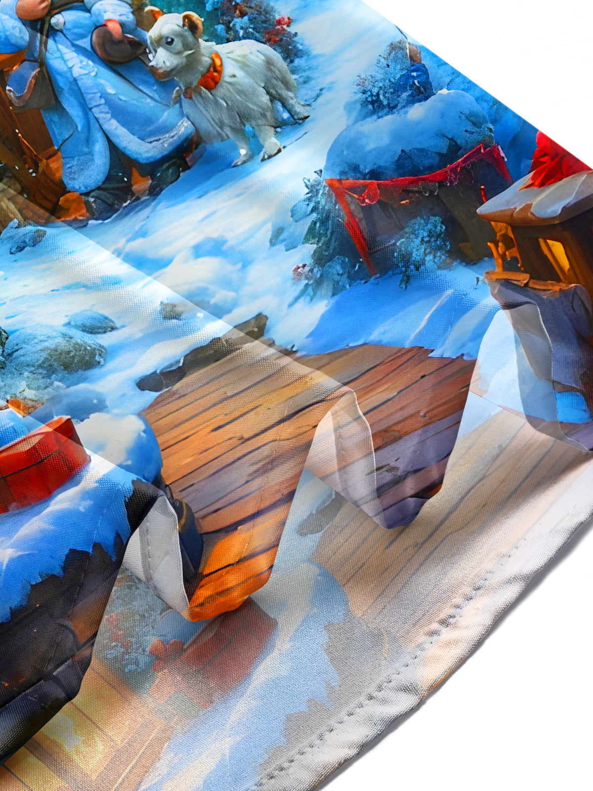 Winter Snow Old Man Snowman Men's Pocket Long Sleeve Shirts