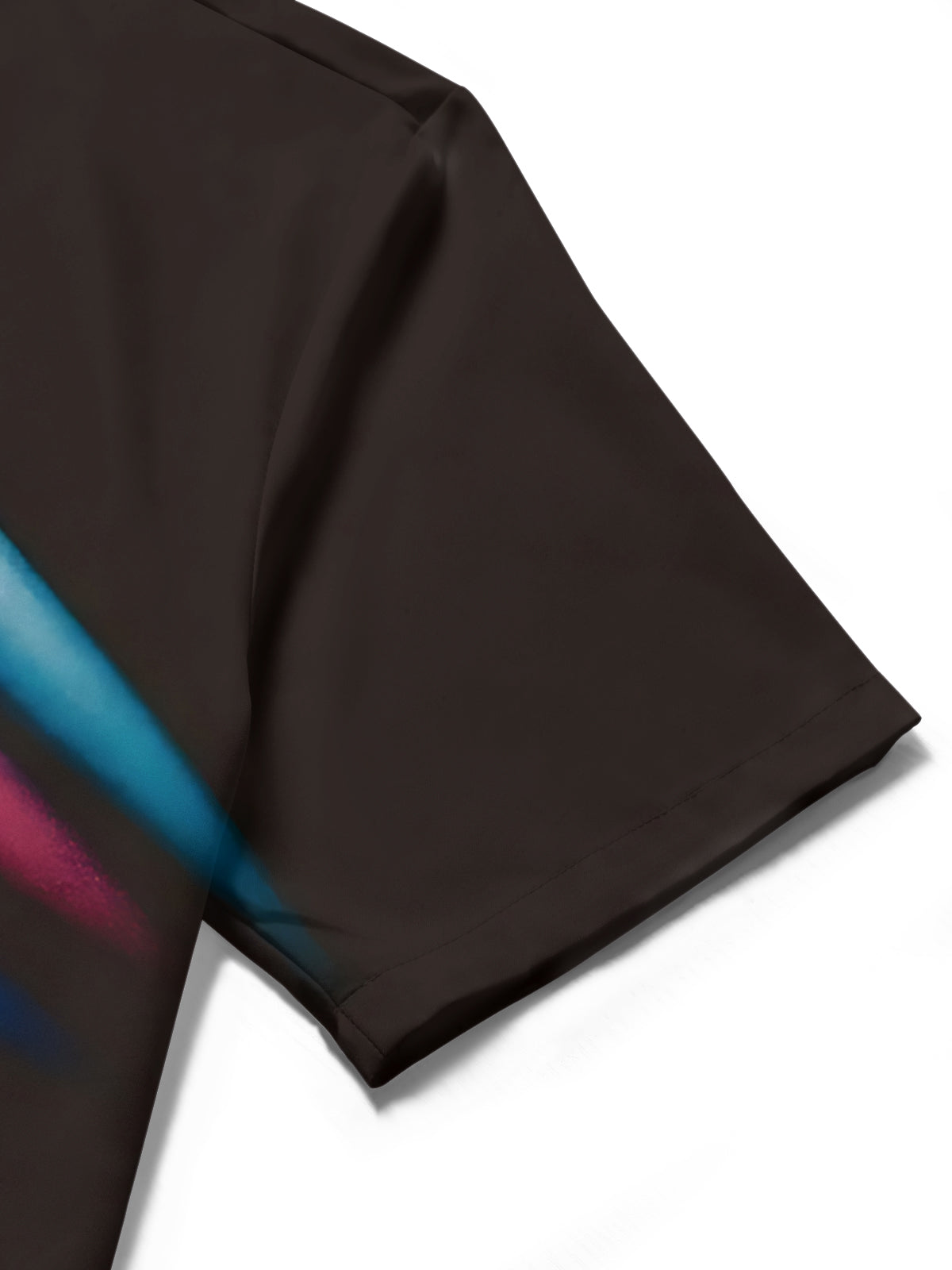 Paintbrush Print Men's Pocket Short Sleeve Shirts