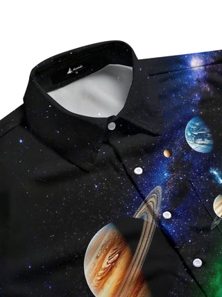 men's short sleeve shirt side view